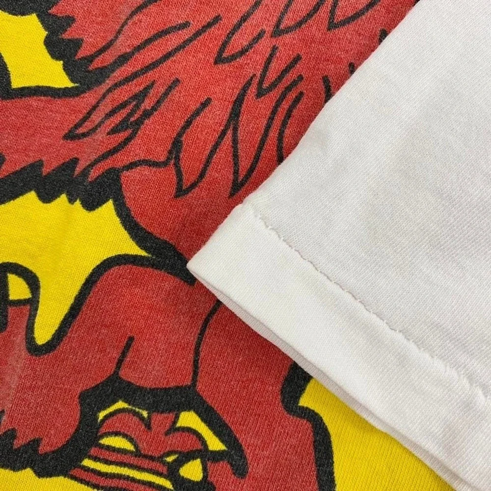 Vintage 90s Scotland The Brave Le Pays International Graphic Crest T-Shirt XL - Picture 5 of 7